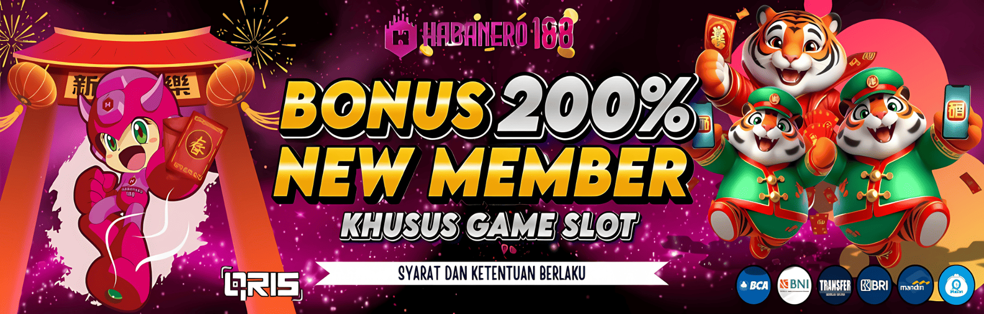 BONUS NEW MEMBER 200% SLOT