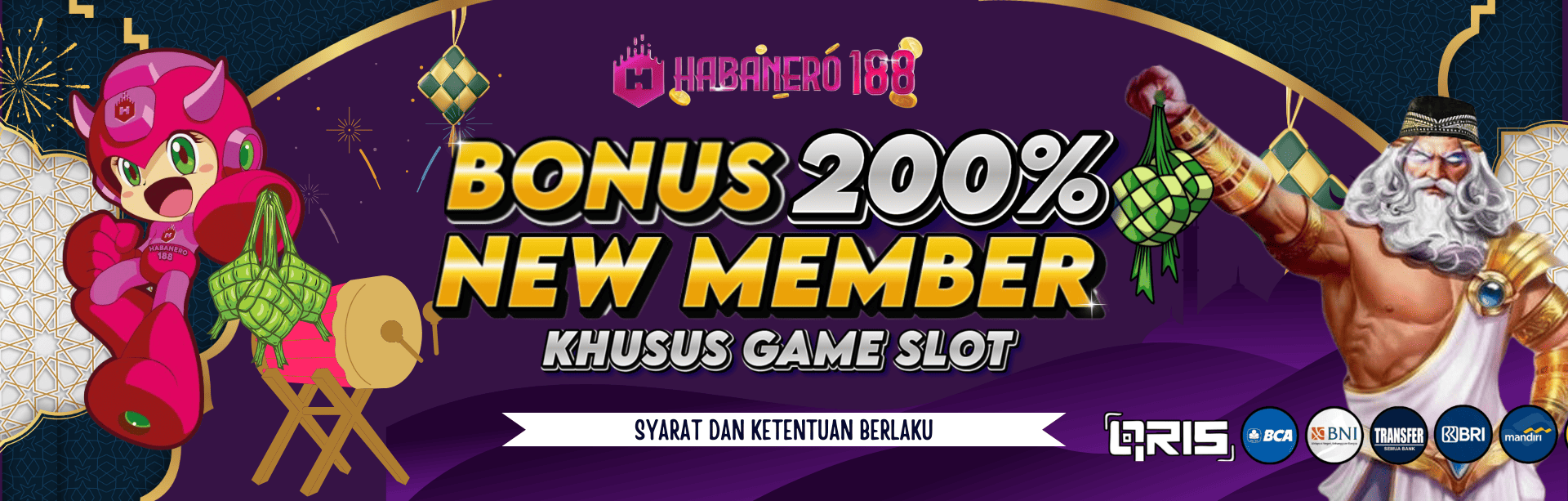 BONUS NEW MEMBER 200% SLOT