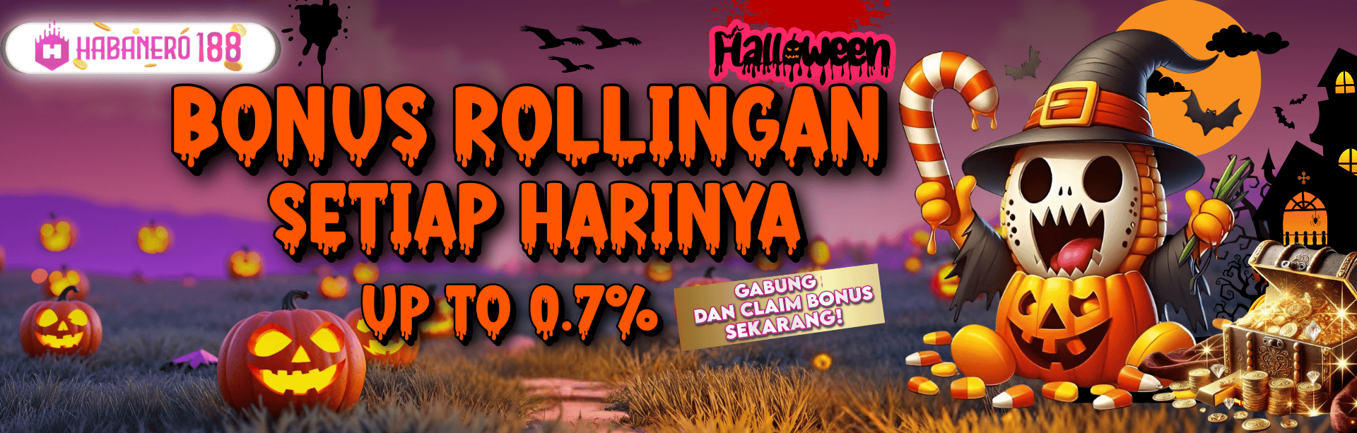 BONUS ROLLINGAN LIVE CASINO 0.8% | 0.5% GAME SLOT ONLINE & POKER
