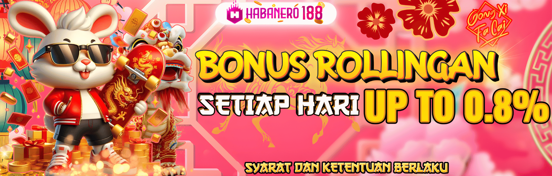 BONUS ROLLINGAN LIVE CASINO 0.8% | 0.5% GAME SLOT ONLINE & POKER