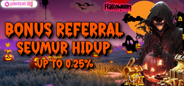 BONUS REFERRAL up to 0,25% SEMUA PERMAINAN
