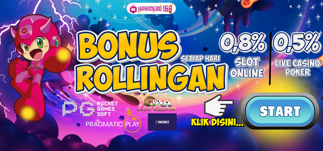 BONUS ROLLINGAN LIVE CASINO 0.8% | 0.5% GAME SLOT ONLINE & POKER