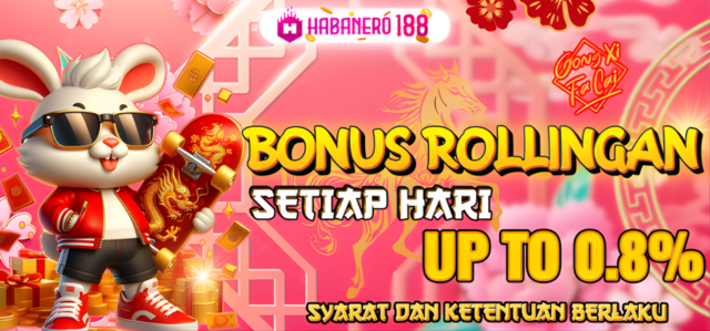 BONUS ROLLINGAN LIVE CASINO 0.8% | 0.5% GAME SLOT ONLINE & POKER