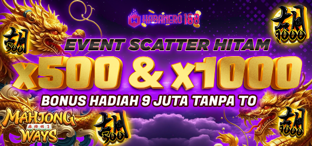 SCATTER HITAM X500 & X1000 BISA DAPAT BONUS