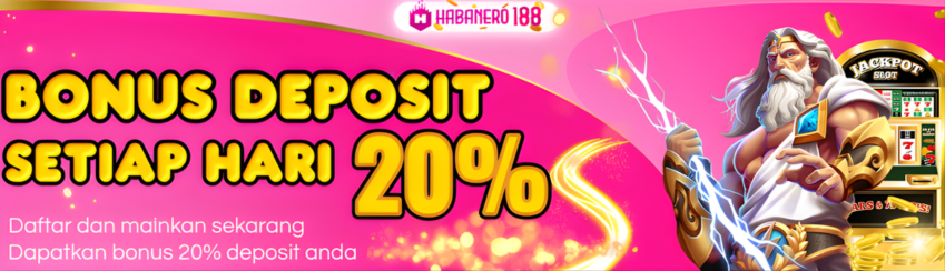 BONUS HARIAN 20%