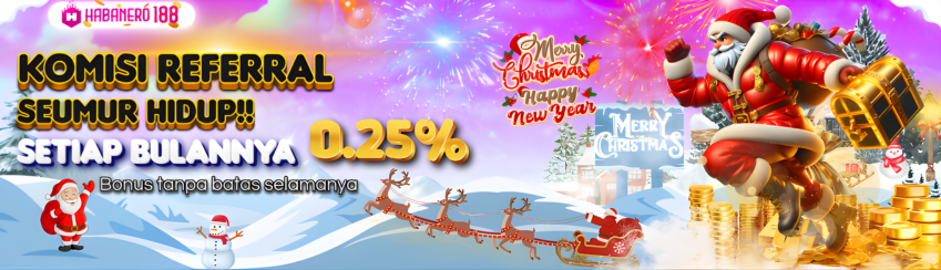 BONUS REFERRAL up to 0,25% SEMUA PERMAINAN