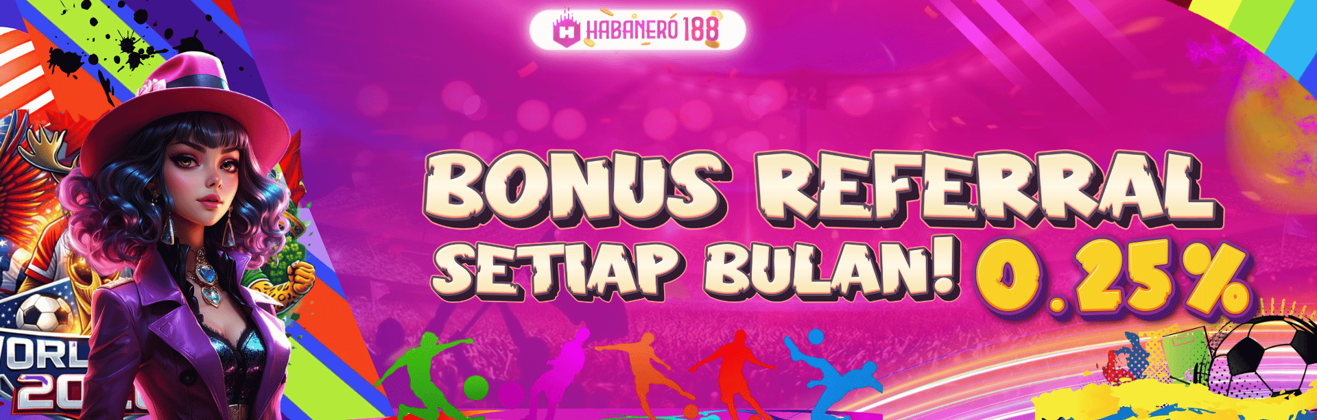 BONUS REFERRAL up to 0,25% SEMUA PERMAINAN