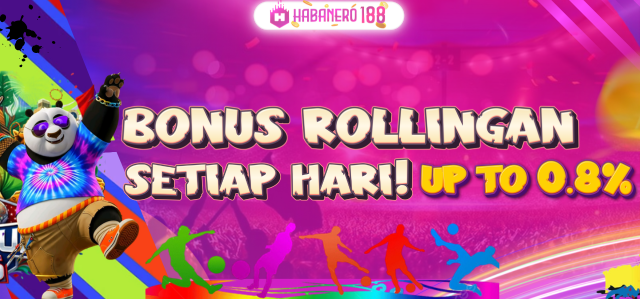 BONUS ROLLINGAN LIVE CASINO 0.8% | 0.5% GAME SLOT ONLINE & POKER